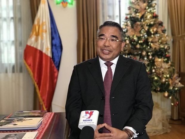 El embajador de Filipinas en Vietnam, Meynardo Los Banos Montealegre (Fotografía: VNA)