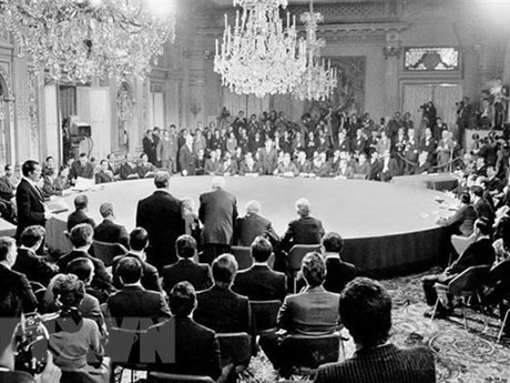 El Acuerdo de París se firmó oficialmente el 27 de enero de 1973 (Fotografía: VNA)