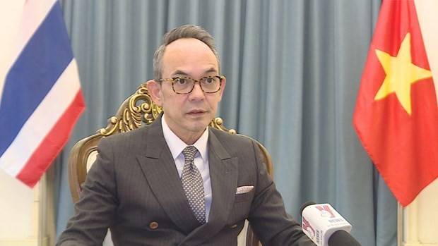 El embajador de Tailandia acreditado en Hanoi, Nikorndej Balankura (Fotografía: VNA)