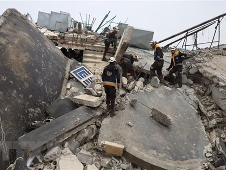 Secuelas del terremoto (Fotografía: AFP/VNA)