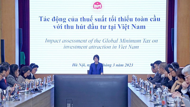 La viceministra de Planificación e Inversión Nguyen Thi Bich Ngoc preside el evento. (Foto: CTV)