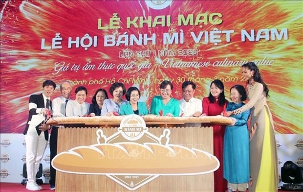 La inauguración del primer Festival de “Banh mi” vietnamita. (Foto: VNA)