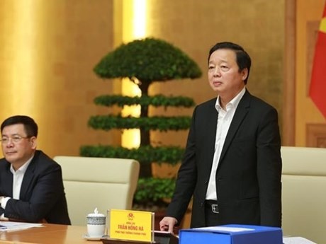 Viceprimer ministro de Vietnam Tran Hong Ha en la reunión (Foto: VNA)