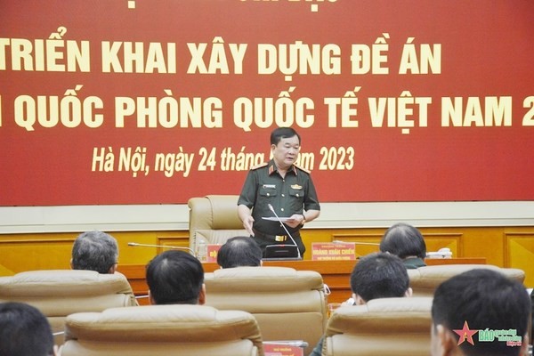 El viceministro de Defensa Nacional, coronel general Hoang Xuan Chien, en el evento (Foto: qdnd)