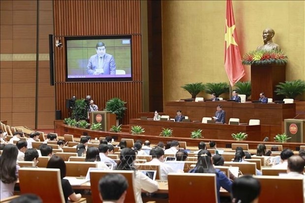 Una sesión de la Asamblea Nacional de Vietnam (Foto: VNA)