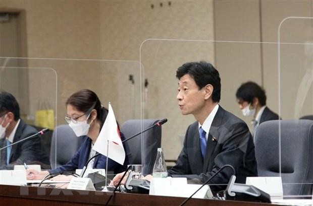 El ministro de Economía, Comercio e Industria de Japón, Yasutoshi Nishimura. (Fotografía: VNA)