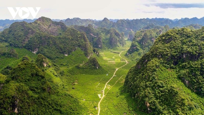 Panorama del Geoparque de Lang Son (Fotografía: VOV)
