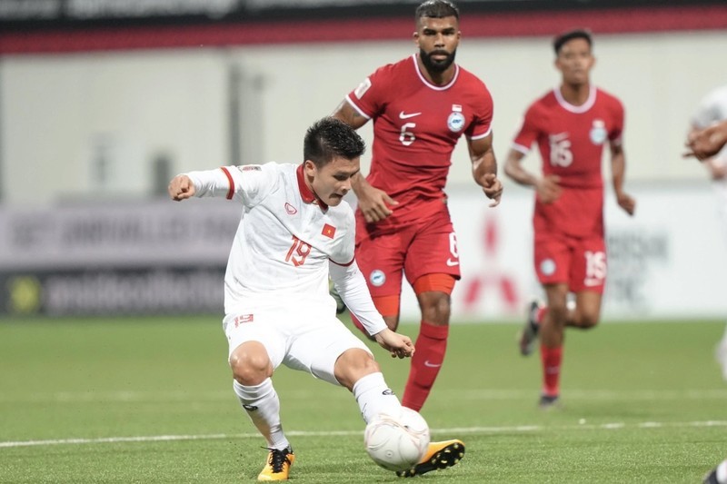 Vietnam empata sin goles con Singapur y aún no ha avanzado a semifinales de la Copa AFF