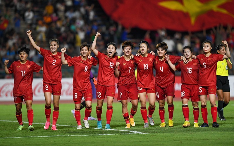 Equipo de fútbol femenino de Vietnam, campeona de SEA Games por cuarta vez consecutiva