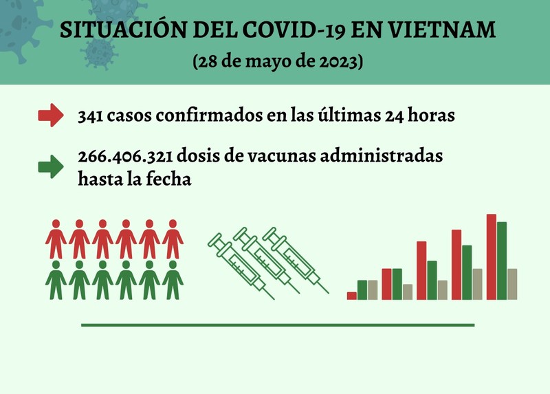 Infografía: Actualización sobre la situación del Covid-19 en Vietnam - 28 de mayo de 2023