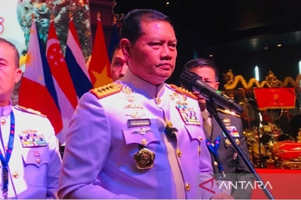 El comandante de las Fuerzas Armadas Nacionales de Indonesia, almirante Yudo Margono. (Fotografía: antaranews.com)