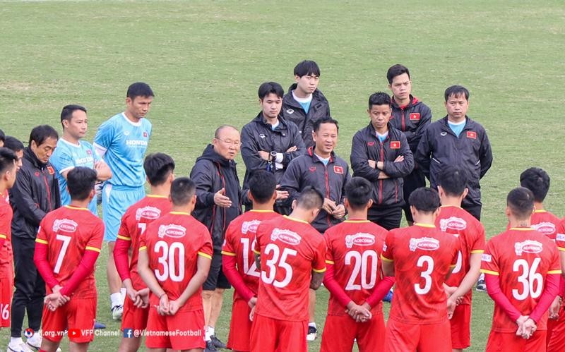 Anuncian lista de jugadores vietnamitas convocados a Copa AFF Mitsubishi Electric 2022. (Fotografía: VNA) 
