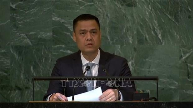 Dang Hoang Giang, representante permanente de Vietnam ante la ONU. (Fotografía: VNA)