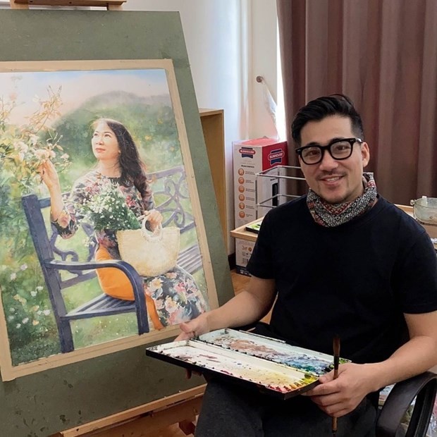El pintor vietnamita Toan Nguyen. (Fotografía: vietnamnet.vn)