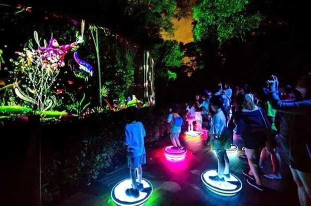 Imagen ilustrativa del parque de luces de realidad virtual presentado por la empresa surcoreana Newto. (Foto: Newto)