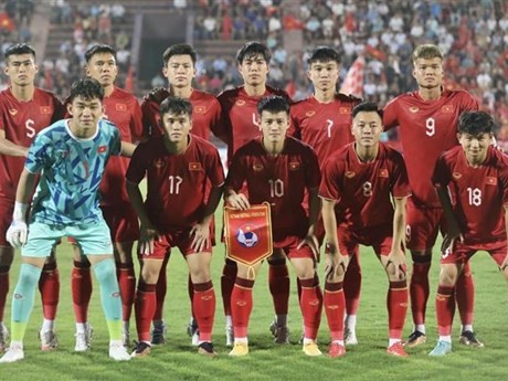 La selección sub-23 de Vietnam. (Fuente: VNA)
