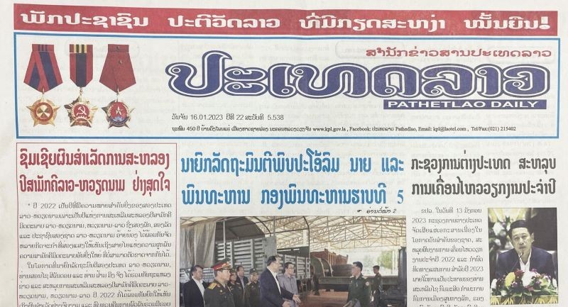 Periódico laosiano alaba éxito de Año de Solidaridad y Amistad Vietnam-Laos