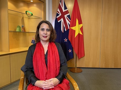 La embajadora de Nueva Zelanda en Vietnam, Tredene Dobson. (Fotografía: VNA)