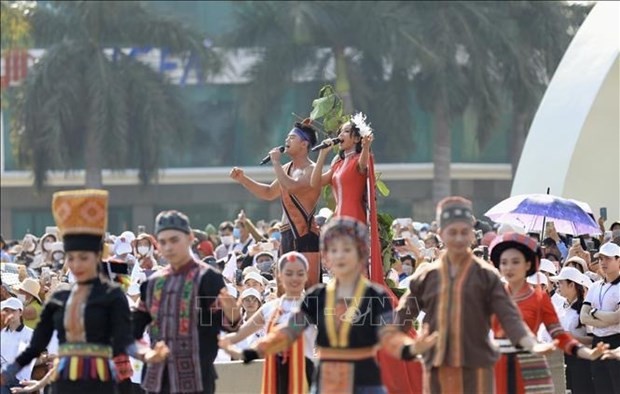 Festival callejero de Buon Ma Thuot atrae a numerosos visitantes (Foto: VNA)