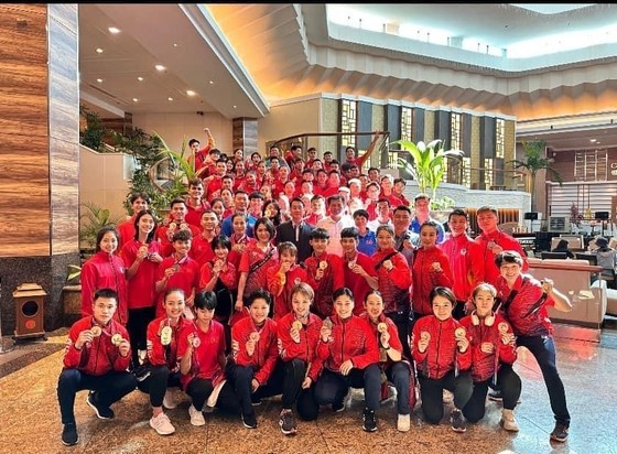 El equipo de kárate de Vietnam.