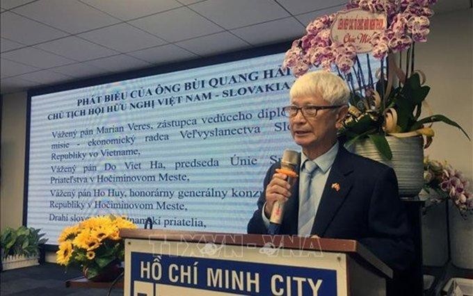 Bui Quang Hai, presidente de la Asociación de Amistad Vietnam-Eslovaquia en Ciudad Ho Chi Minh. (Fotografía: VNA)