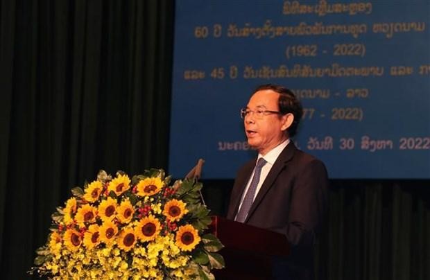 El secretario del Comité del Partido Comunista de Vietnam en Ciudad Ho Chi Minh, Nguyen Van Nen, en el evento. (Fotografía: VNA)