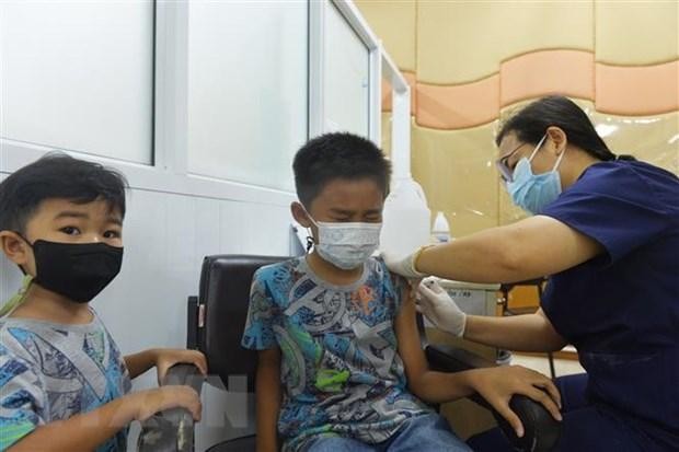 Vacunación contra el Covid-19 en Tailandia. (Fotografía: VNA)