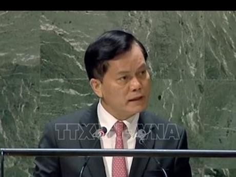 El viceministro vietnamita de Relaciones Exteriores Ha Kim Ngoc. (Fotografía: VNA)
