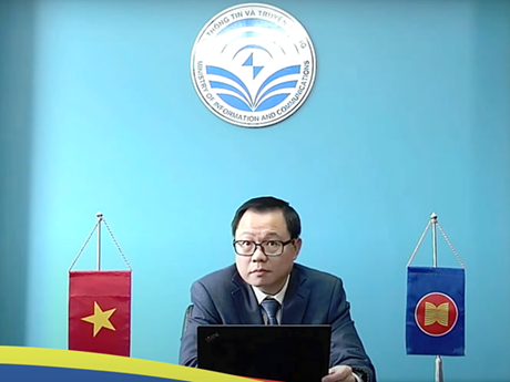 El director del Departamento de Cooperación Internacional del Ministerio de Información y Comunicación de Vietnam, Trieu Minh Long. (Fotografía: ictvietnam)