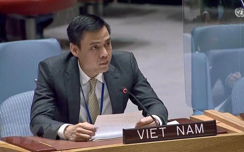 El embajador Dang Hoang Giang, jefe de la misión permanente de Vietnam ante las Naciones Unidas. (Fotografía: VNA)