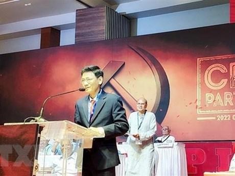 Lam Van Man, miembro del Comité Central del Partido Comunista de Vietnam, en el evento. (Fotografía: VNA)