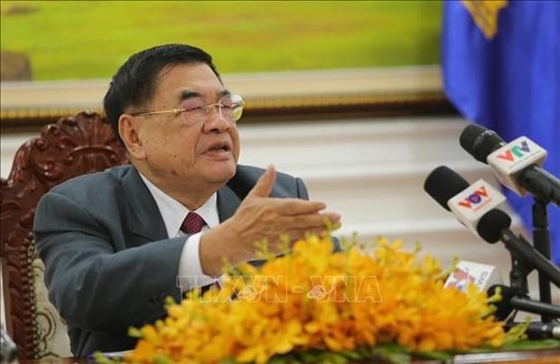 Cheam Yeap, primer vicepresidente de la Asamblea Nacional de Camboya. (Fotografía: VNA)