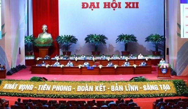 Inauguran el XII Congreso Nacional de Unión de Jóvenes Comunistas Ho Chi Minh. (Fotografía: VNA)
