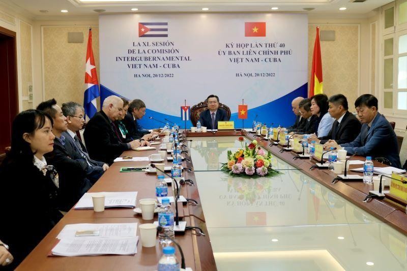 Vietnam participa en la 40 reunión de la Comisión Intergubernamental con Cuba. (Fotografía: Nhan Dan)