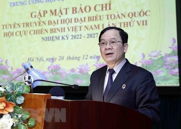 El teniente general Khuat Viet Dung, vicepresidente del Comité Central de la Asociación. (Fotografía: VNA)