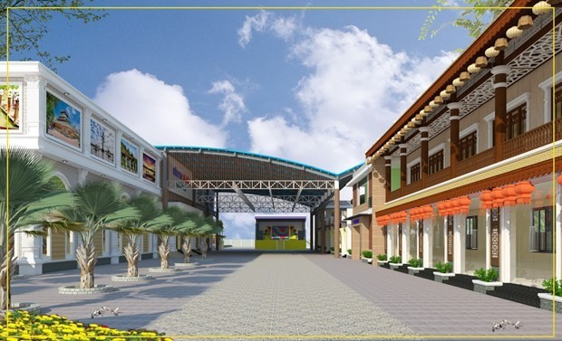 Construyen centro comercial de especialidades de las regiones vietnamitas. (Fotografía: VNA)