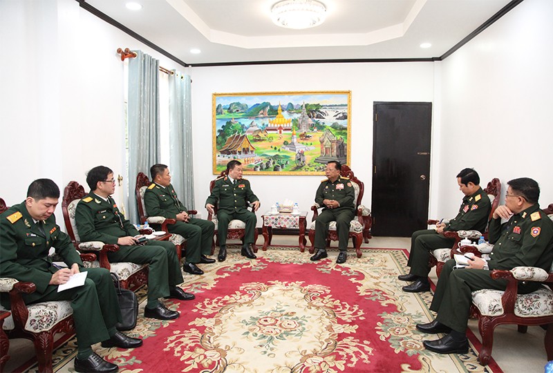 Escena de la reunión. (Fotografía: mod.gov.vn)