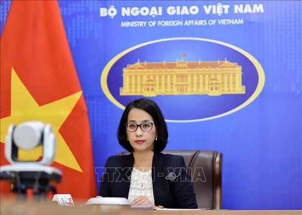 La portavoz adjunta del Ministerio de Relaciones Exteriores de Vietnam, Pham Thu Hang. (Fotografía: VNA)