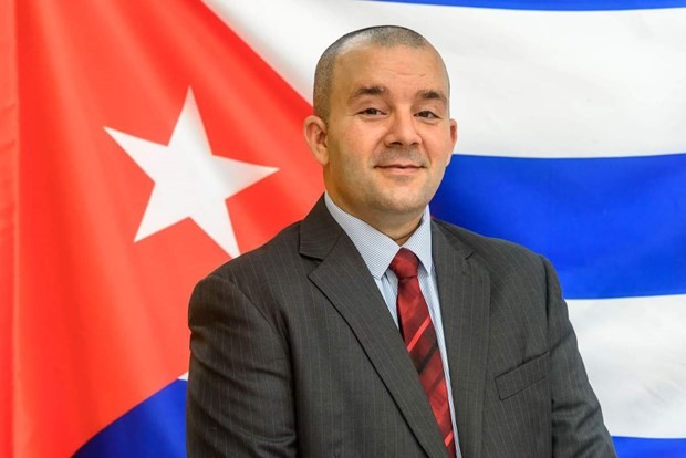 Joi Puente, consejero político de la Embajada de Cuba en Hanói. (Fotografía: VNA)