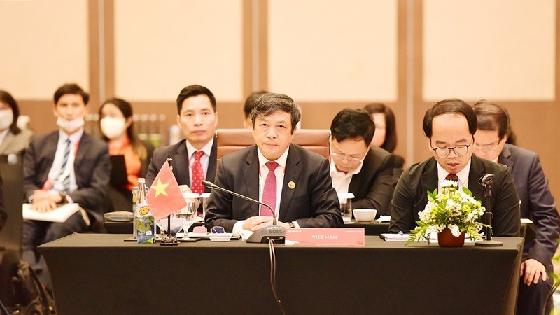 La delegación de Vietnam al evento. (Fotografía: Administración General de Turismo de Vietnam)