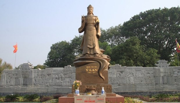 La estatua de la emperatriz regente Y Lan en la pagoda de Ba Tam. (Fotografía: VOV)