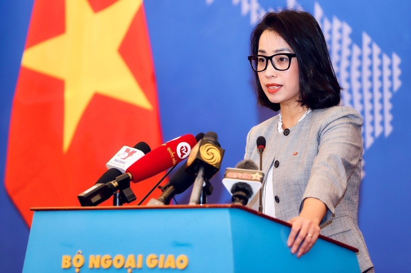 La portavoz adjunta de la Cancillería vietnamita Pham Thu Hang. (Fotografía: Ministerio de Relaciones Exteriores de Vietnam)