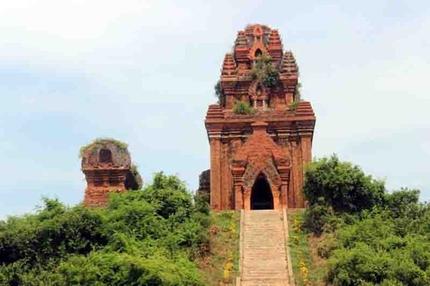 Grupo de torres Banh It, en el distrito de Tuy Phuoc, provincia de Binh Dinh. (Fotografía: VOV)