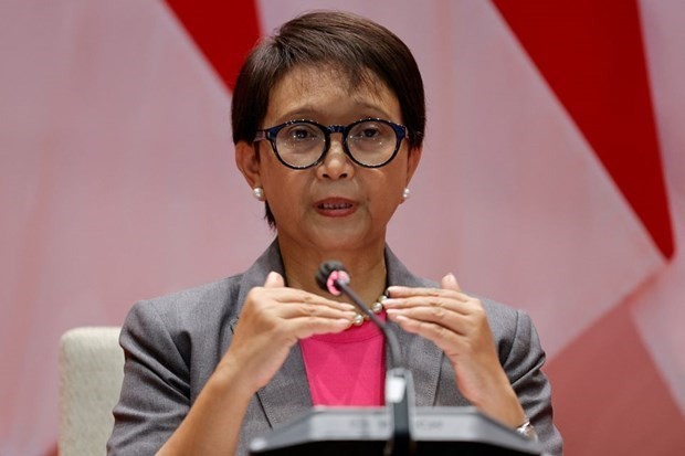 La ministra de Relaciones Exteriores de Indonesia, Retno Marsudi. (Fotografía: Reuters)