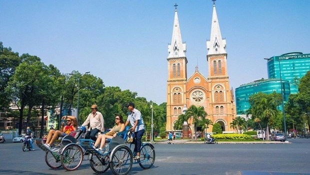 En el primer trimestre de 2023, el número de turistas a Ciudad Ho Chi Minh supera los 7,5 millones, un aumento de casi el 60 por ciento con respecto al mismo período de 2022. (Fotografía: VNA)