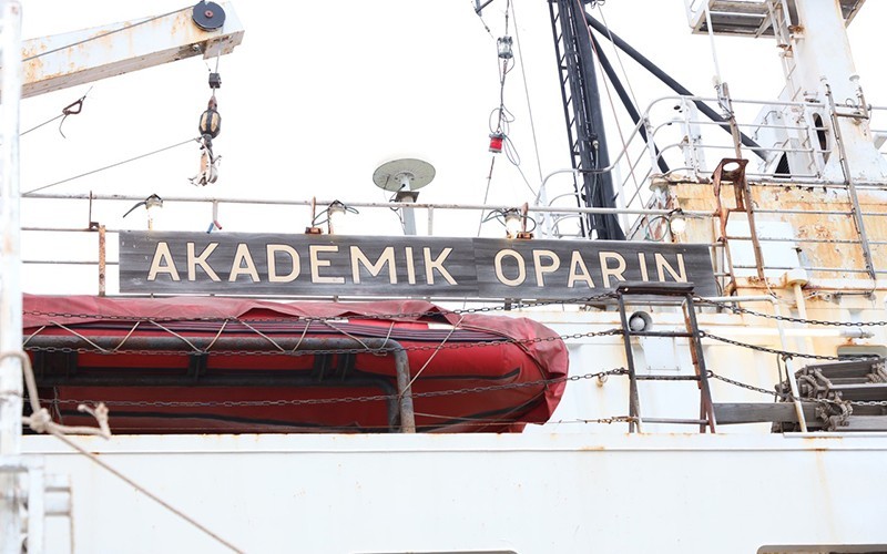 El barco “Académico Oparin”. (Fotografía: Nhan Dan)