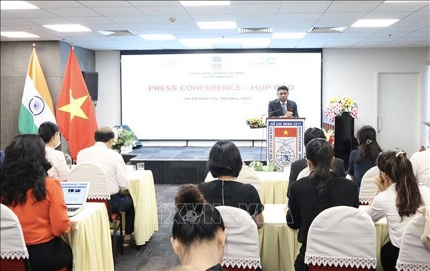 Panorama de la conferencia de prensa. (Fotografía: VNA)