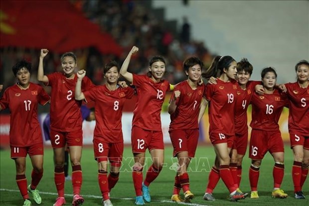 Selección vietnamita femenina de fútbol. (Fotografía: VNA)