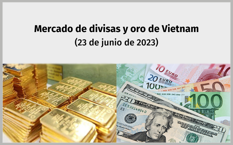 Infografía: Mercado de divisas y oro de Vietnam - 23 de junio de 2023