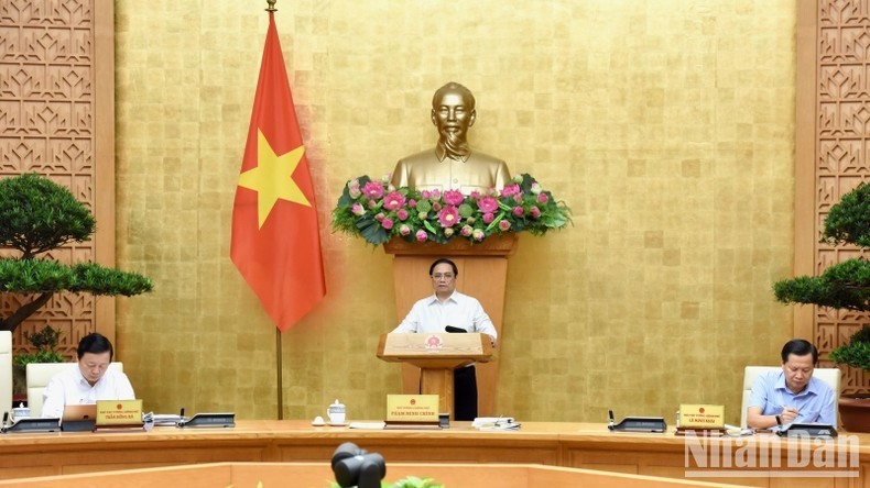 El primer ministro de Vietnam, Pham Minh Chinh, en la cita. (Fotografía: Nhan Dan)